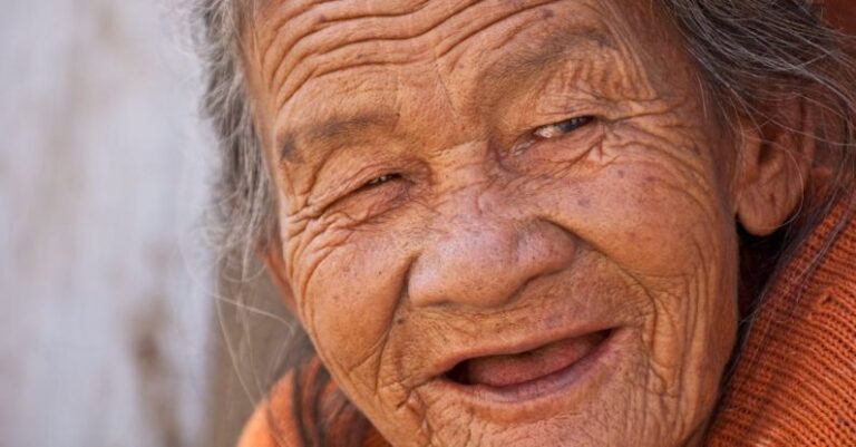 Wrinkles - Grandmother Making Faces