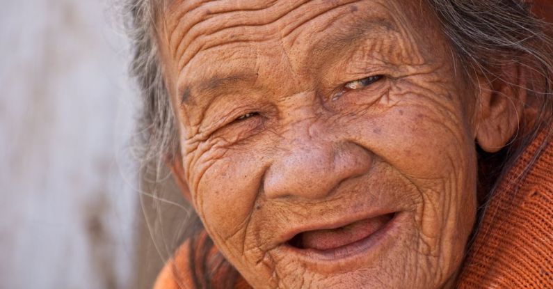 Wrinkles - Grandmother Making Faces